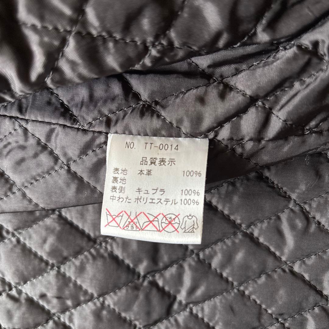 THRIDIA ブラック ライダースジャケット　本革100%