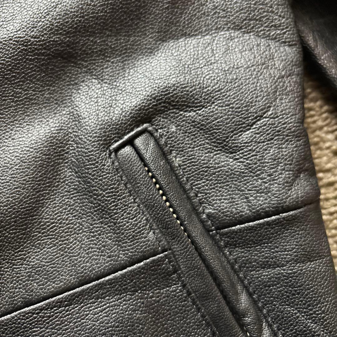 THRIDIA ブラック ライダースジャケット　本革100%