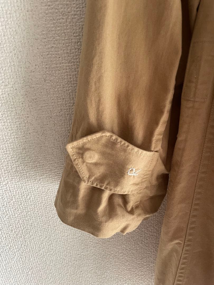 【期間限定値下げ】45R ベージュ フード付きロングコート