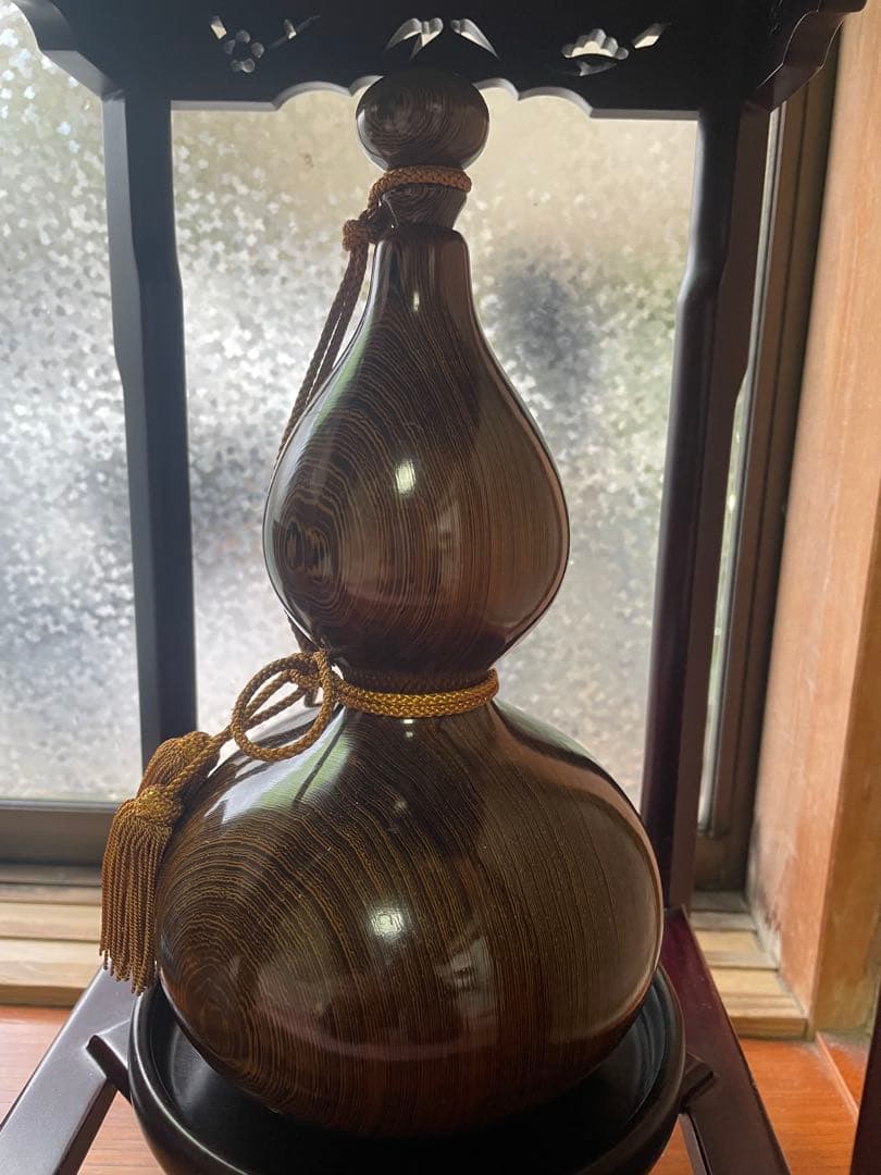紫檀ひょうたん型置物 アンティーク