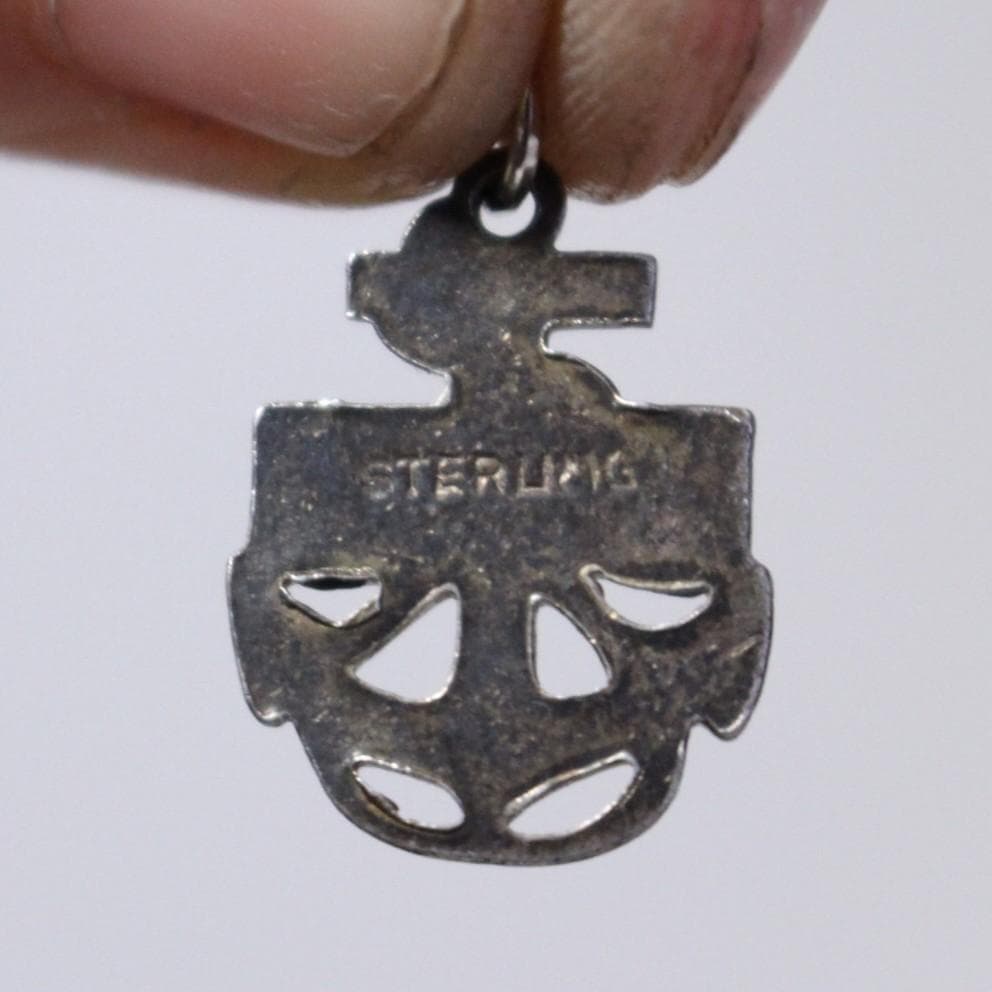 40s　スウィートハートジュエリー　大戦　navy　シルバー　チャーム　USN