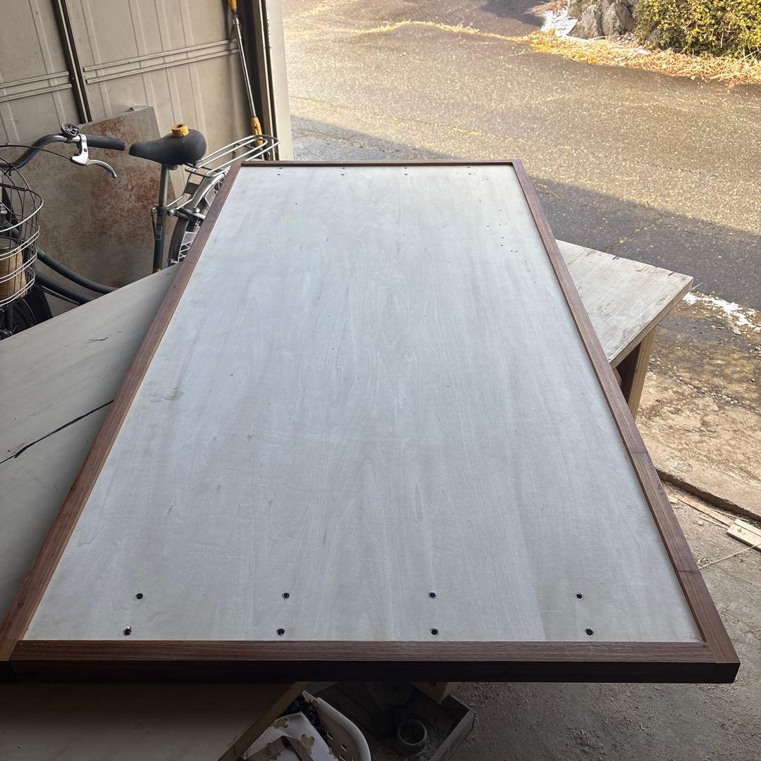 デスク天板　リノリウム　ウォールナット