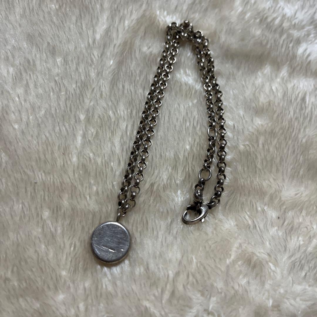 GUCCI円形ペンダントネックレスAg925