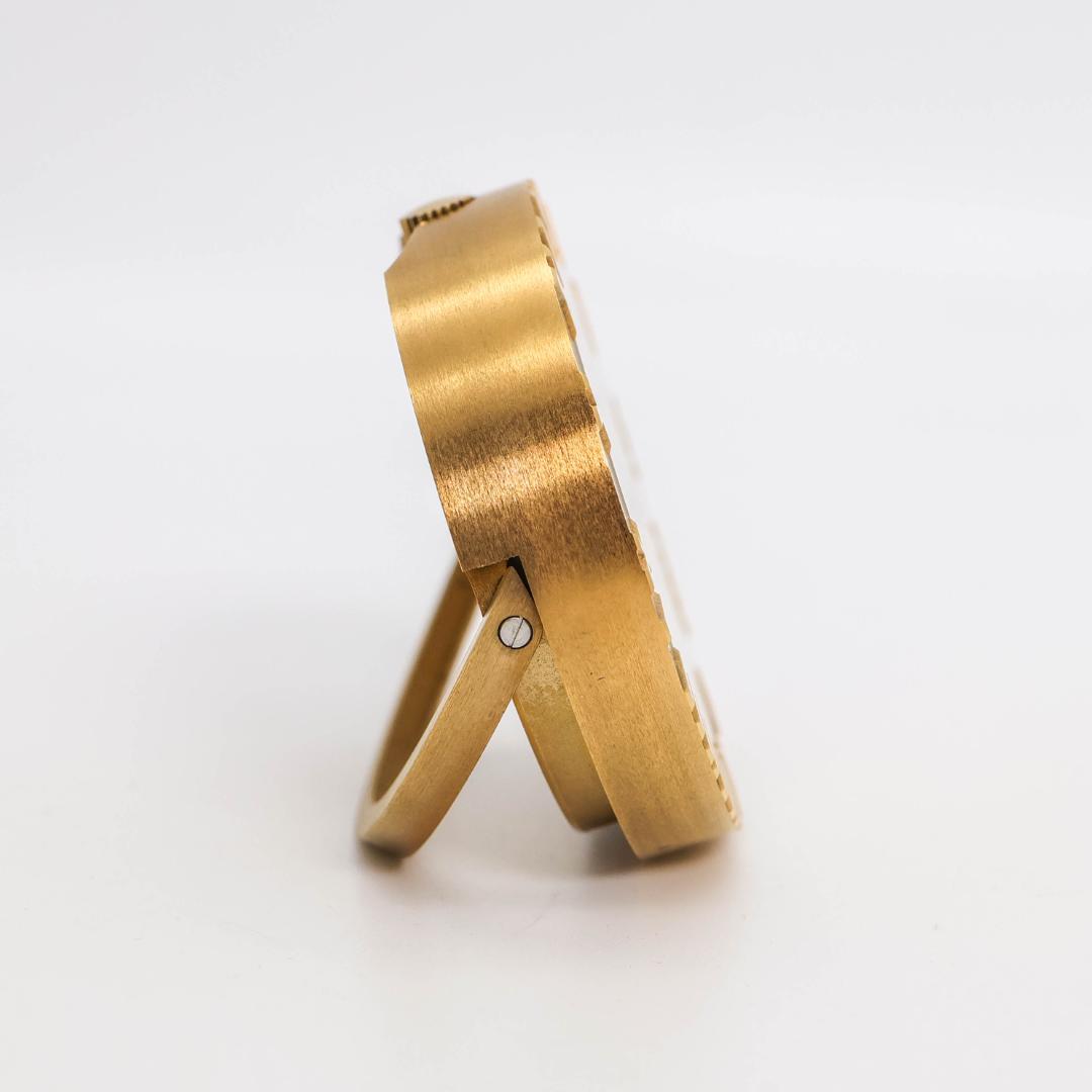 稼働 Tiffany 置時計 アトラス ゴールド テーブルクロック 3057