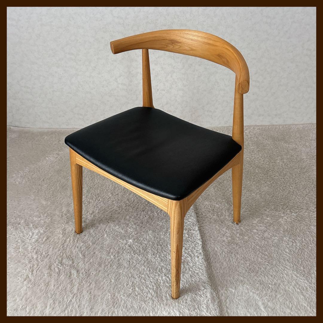 リプロダクト】ハンス・J・ウェグナー エルボ チェア スクエア ナチュラル