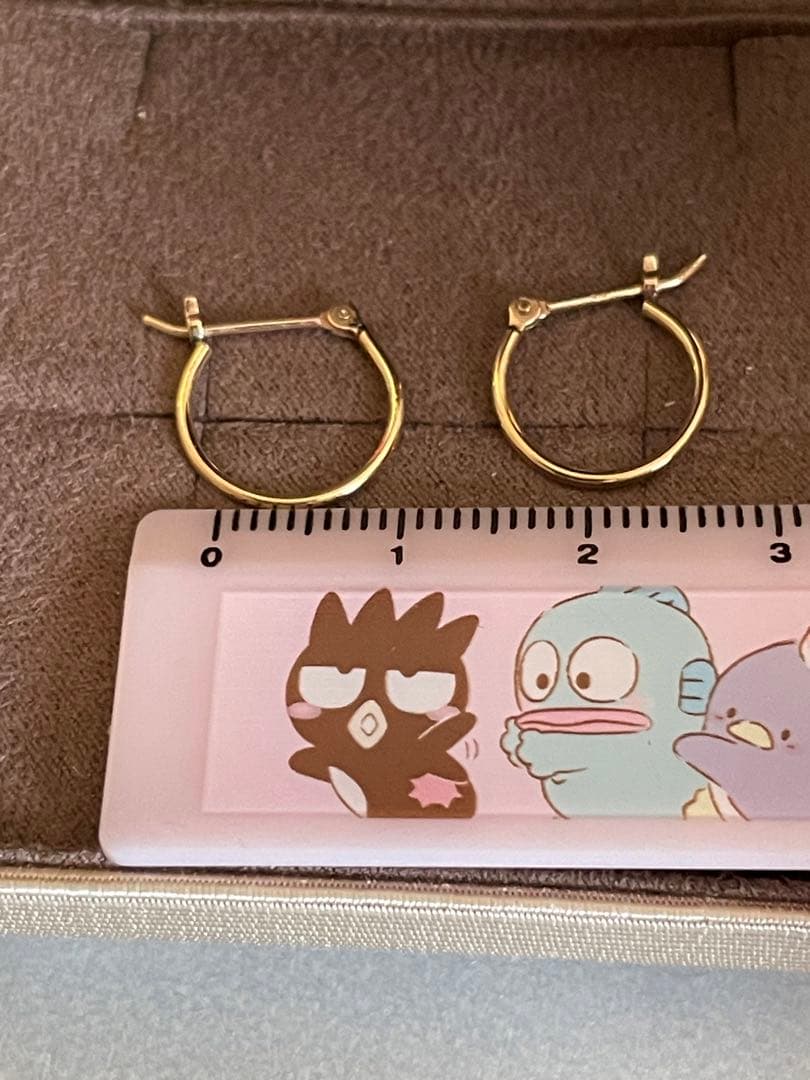 agete K10 フープピアス チャーム付けれます