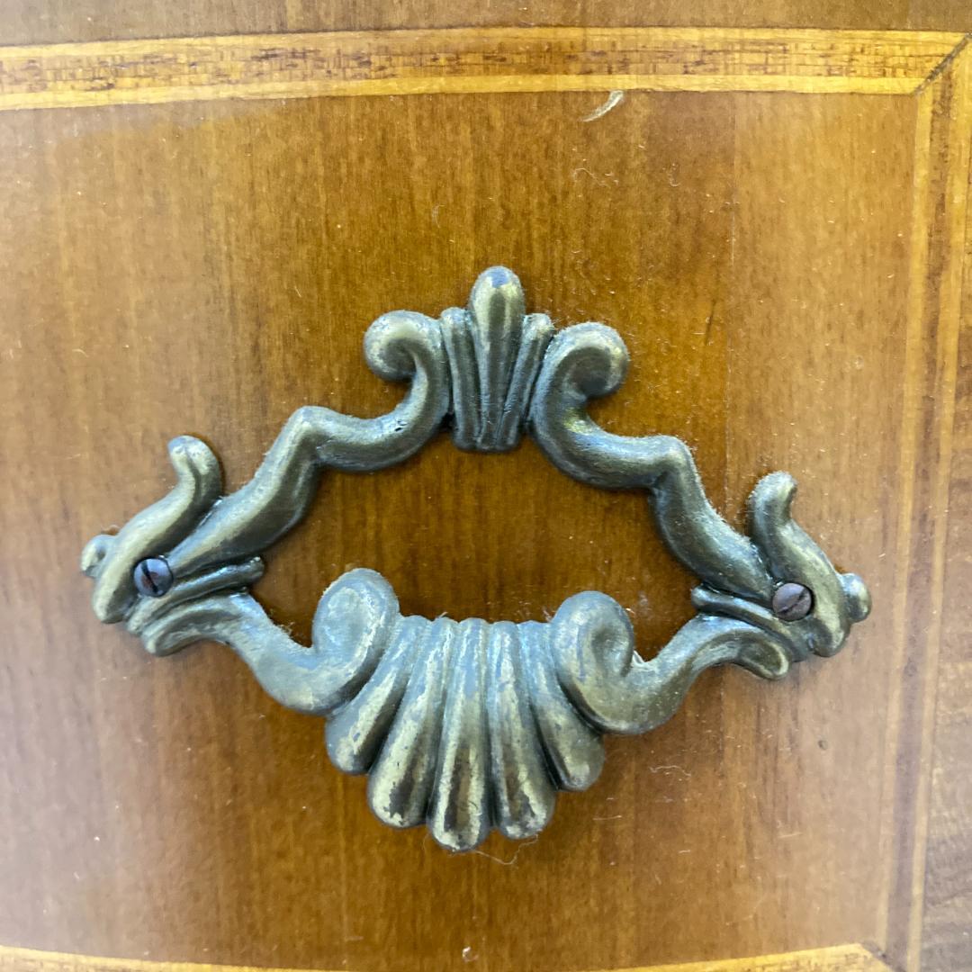 イタリア　象嵌　クラシック　4段チェスト ヨーロピアン 猫足