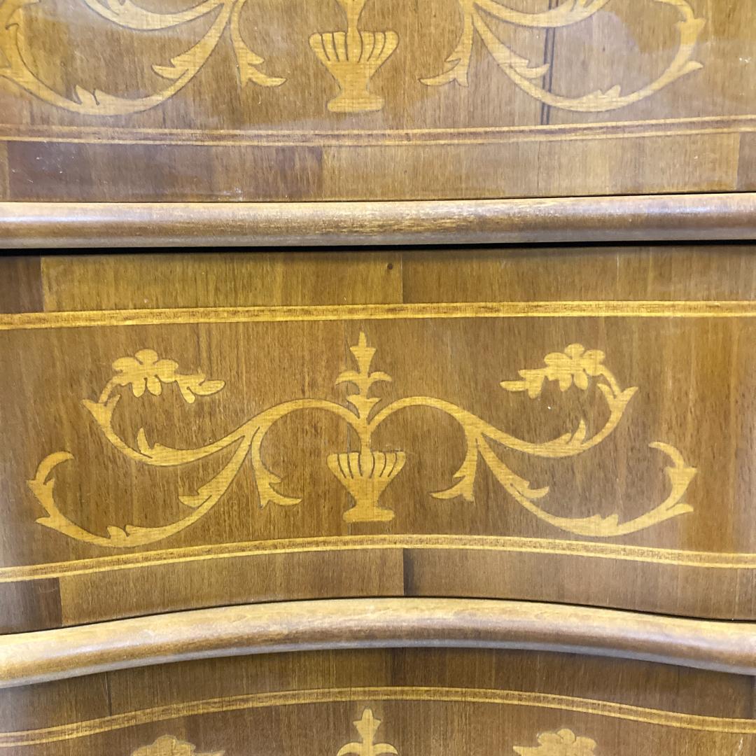 イタリア　象嵌　クラシック　4段チェスト ヨーロピアン 猫足