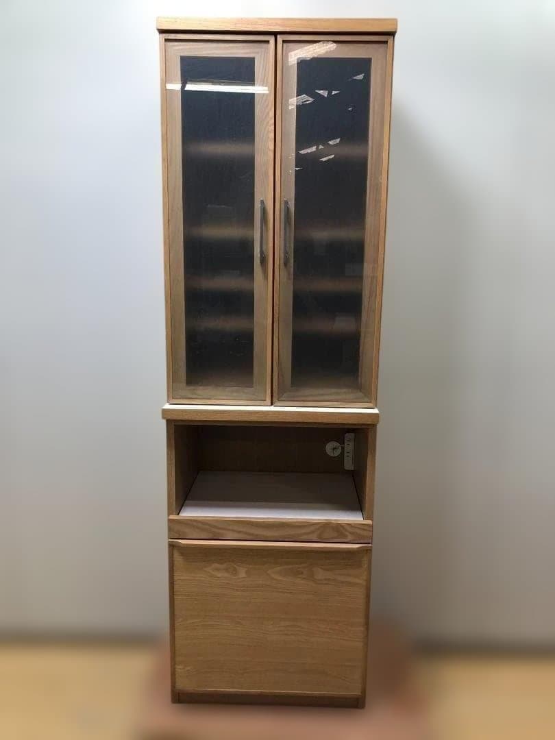 美品 送料無料　河口家具 CLAN クラン キッチン収納 食器棚 75048-1