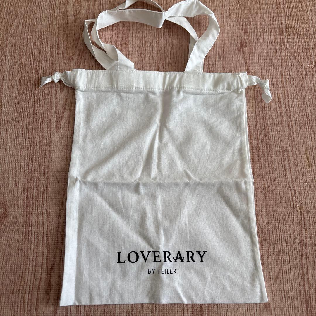 ラブラリーフェイラー モフモフネコチャン巾着ベージュ