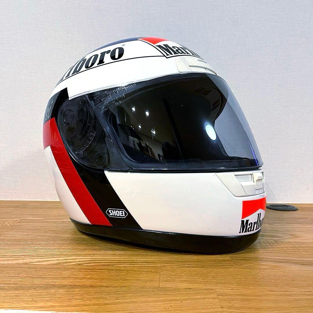 【ヘルメット レプリカ 希少】ジャンアレジ SHOEI マルボロロゴ仕様