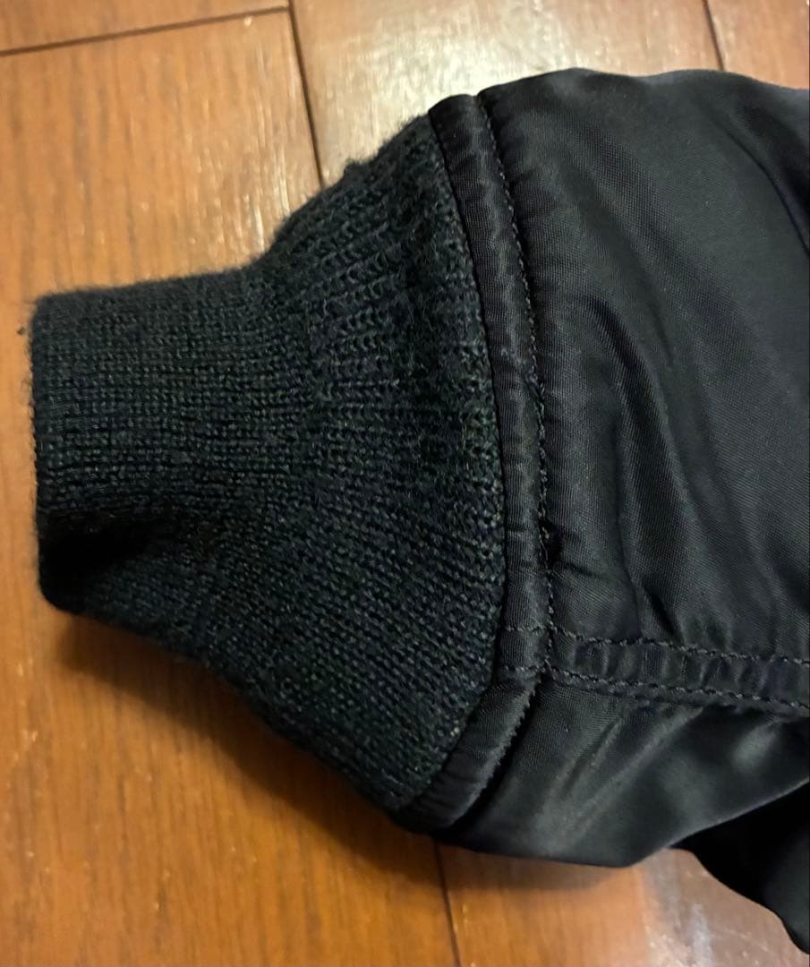 AVIREX USA MA-1フライトジャケット ブラック　L