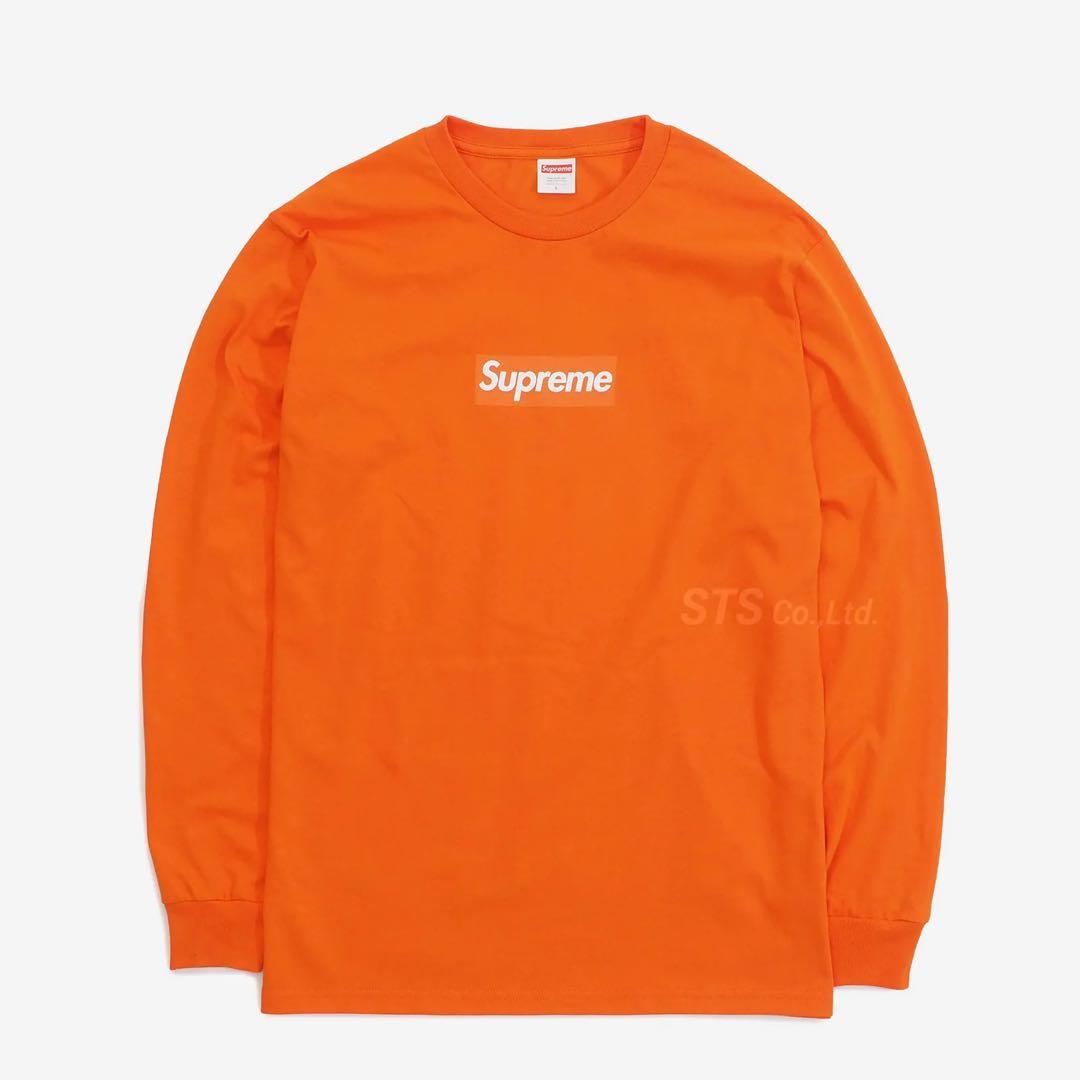 b*k様 supreme Box Logo L/S Tee orange L