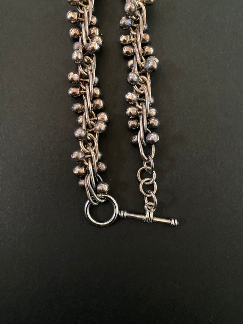 ヴィンテージ DNA チェーンリンク シルバー ネックレス