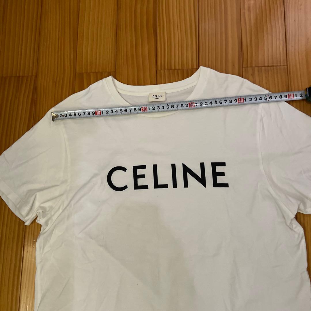 CELINE ホワイト Tシャツ L