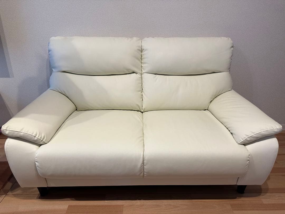 【ちはる】2人用ソファ　傷・汚れに強い合成皮革　Nシード ソファ