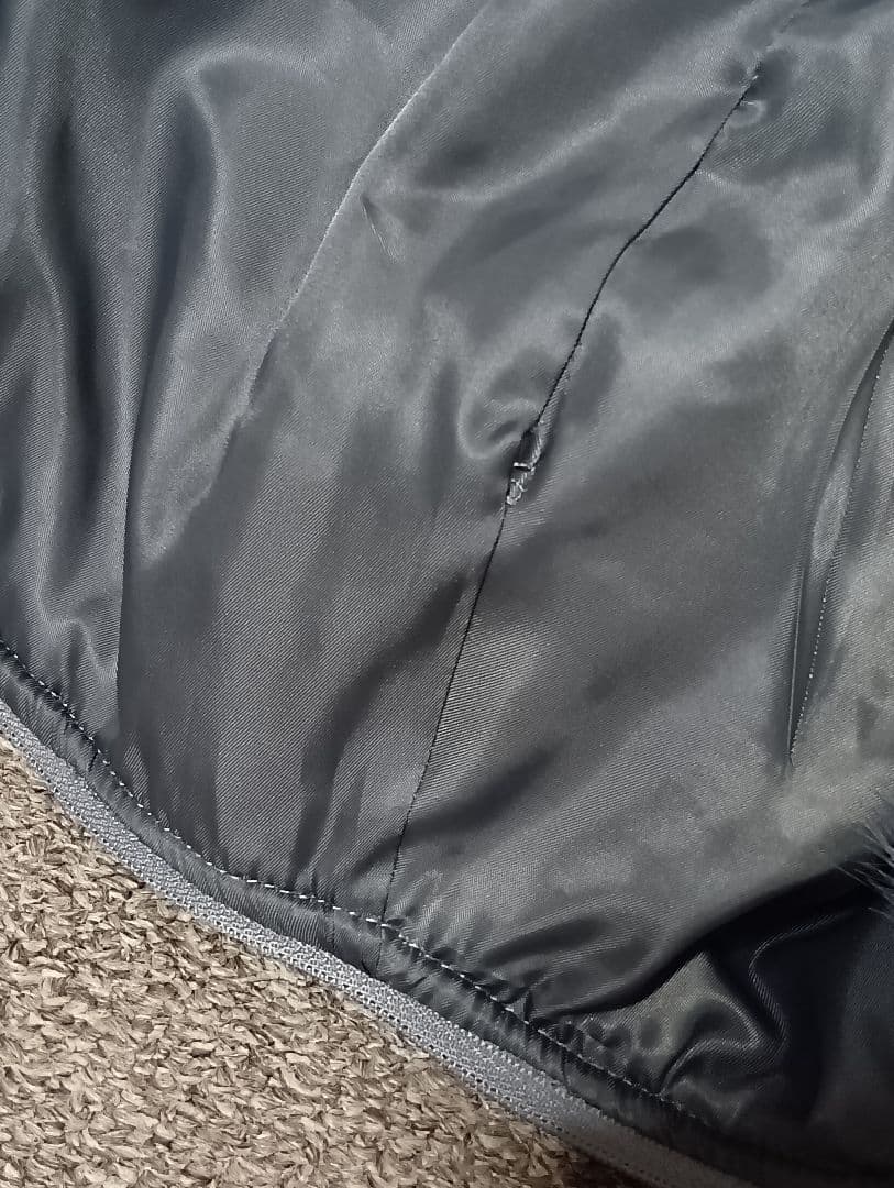ジャケット・アウター MISTREASS Cable Knit Padded Jacket gray