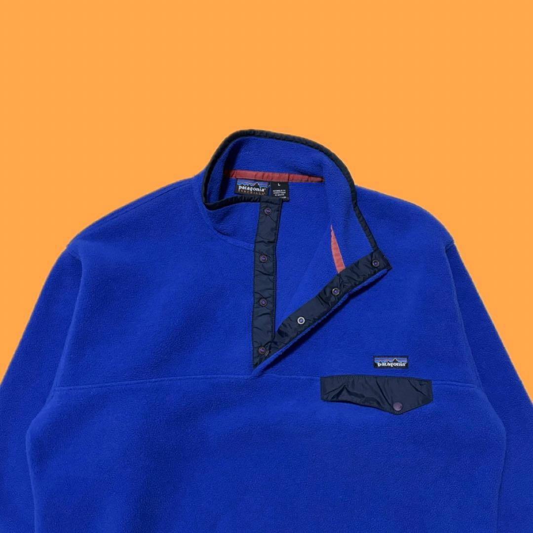 希少 Lサイズ パタゴニア Patagonia フリース スナップT シンチラ