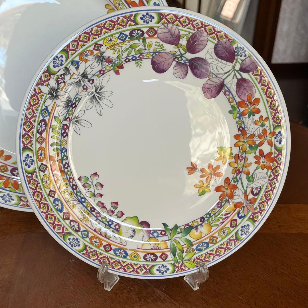 【レア美品】フランス製　ジアン★Bagatelle★プレート3点セット