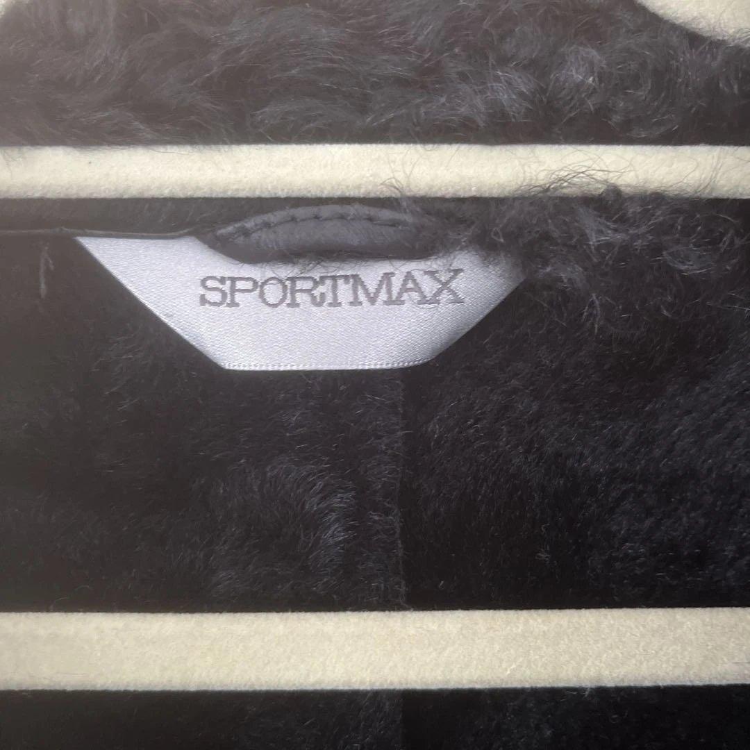 SPORTMAX ブラックレザージャケット