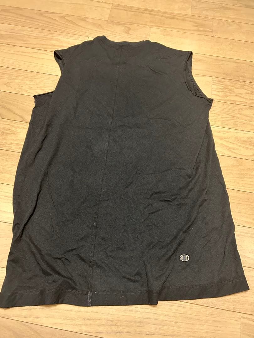RICK OWENS リックオウエンス×ChampionノースリーブブラックS