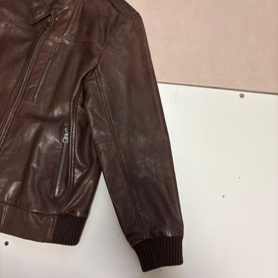 Gap 山羊革 レザー ジャケット茶