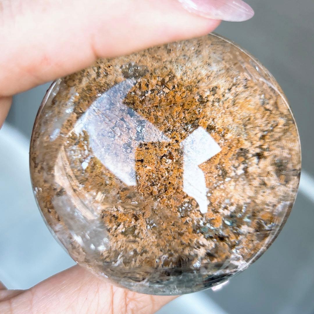 【天然石】高品質 ガーデンクォーツ スフィア 50ミリ超え!