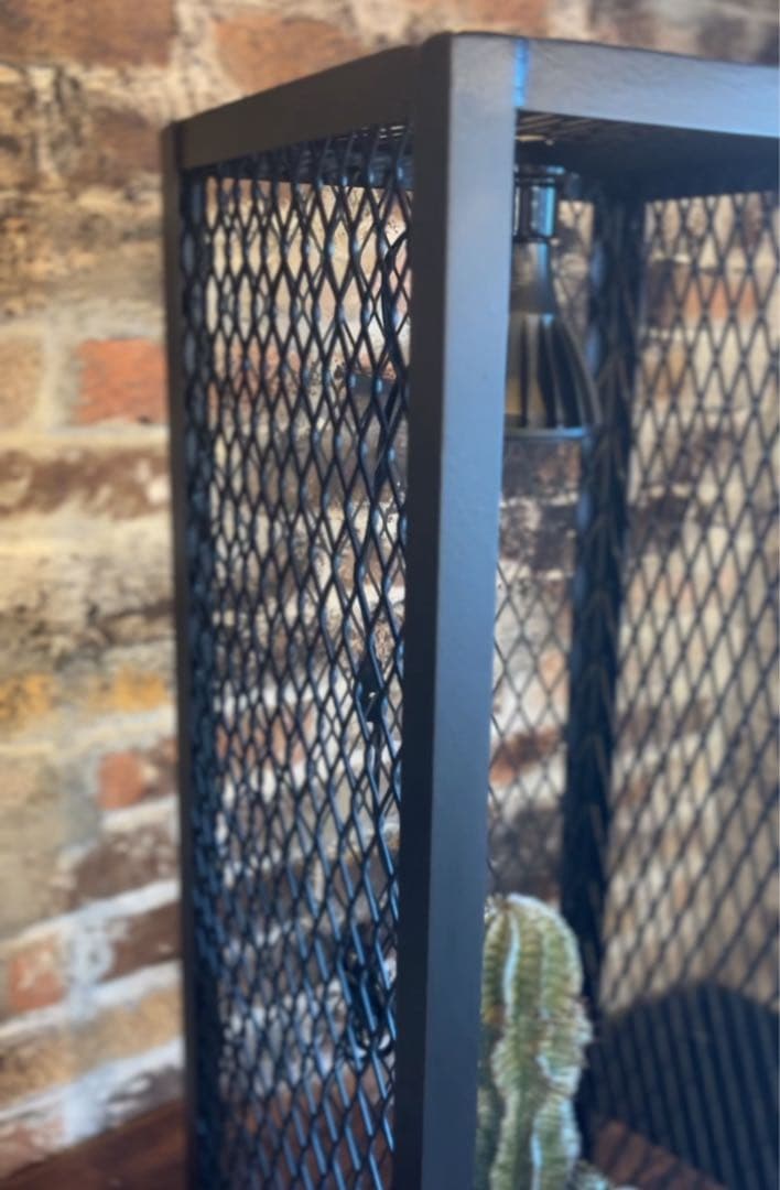 300×300mm インダストリアルな植物棚　アイアンシェル