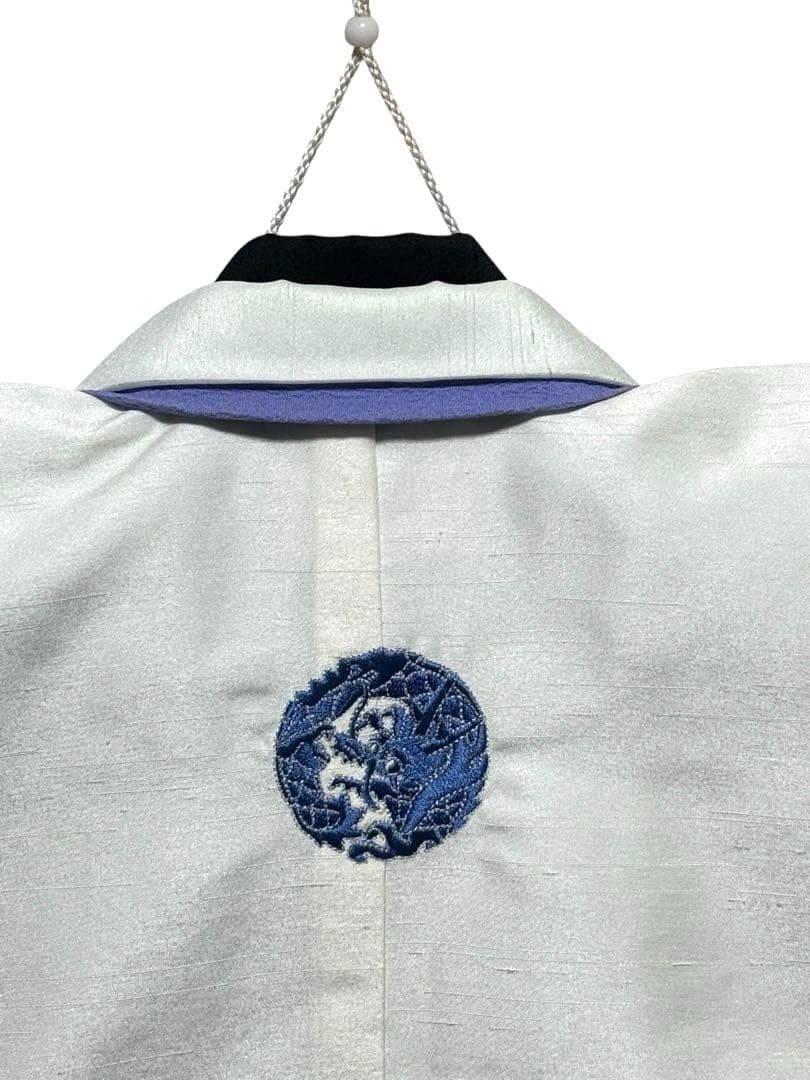 式部浪漫　七五三　3歳向け　着物、袴セット　紐下50cm　龍の刺繍デザイン