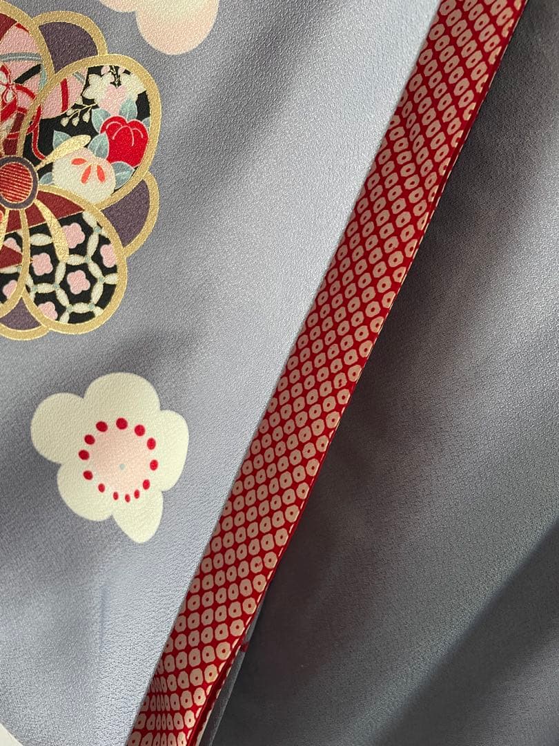 七五三　7歳　お着物セット　　つまみ細工の髪飾りセット