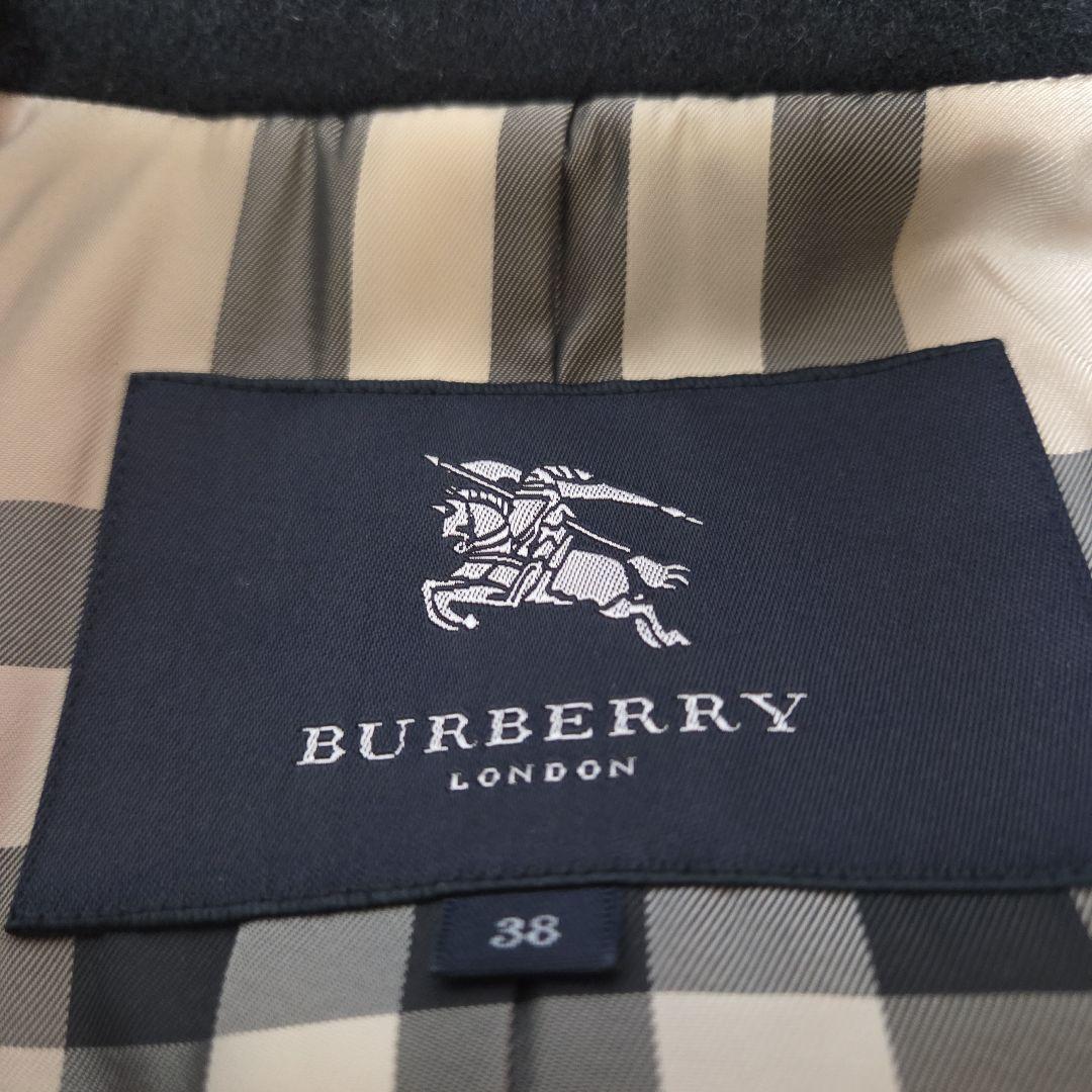 BURBERRY ブラック ダッフルコート 38
