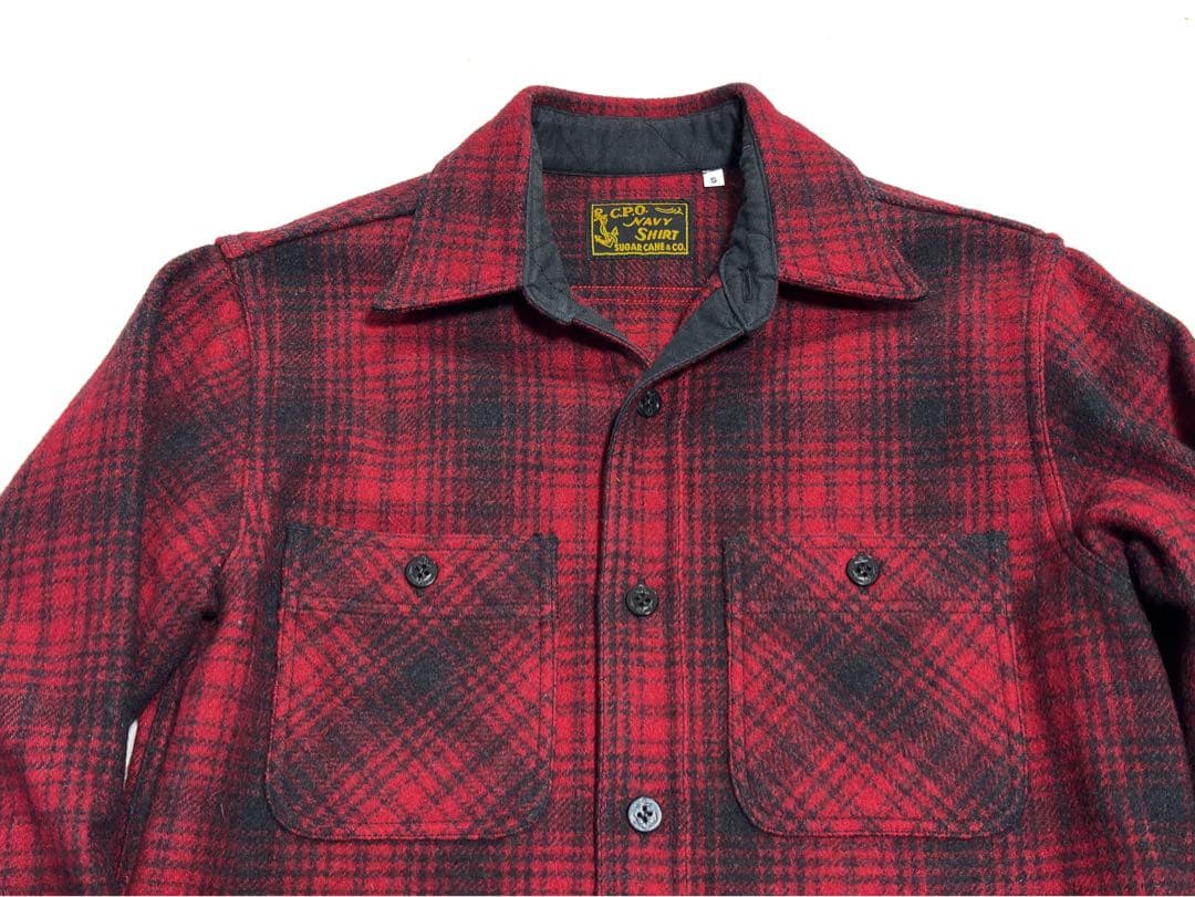 ☆SUGAR CANE☆ チェックシャツ/ヘビーネルシャツ/ウール/厚手/日本製