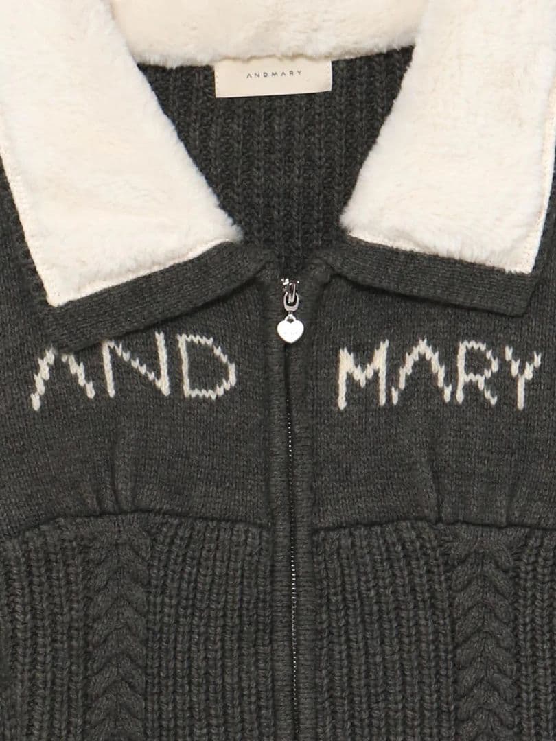 【新品未使用・即日発送】andmary Mary logo zip tops