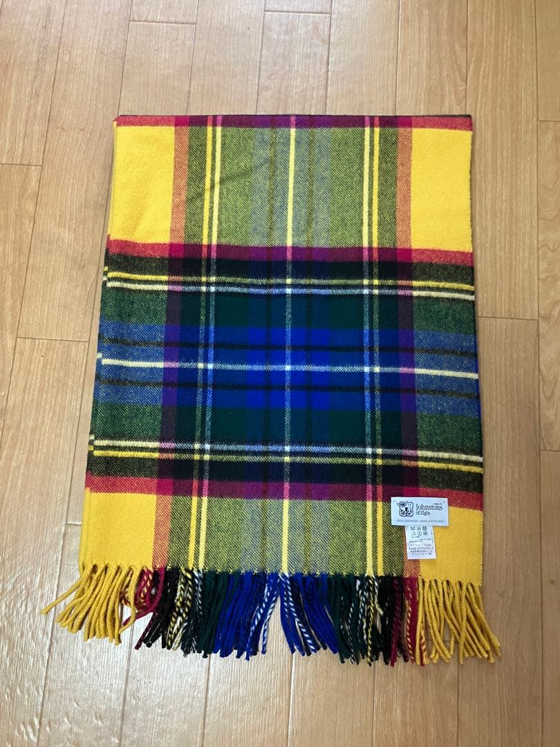 アローズ別注 Johnstons ジョンストンズ カシミアストール イエロー