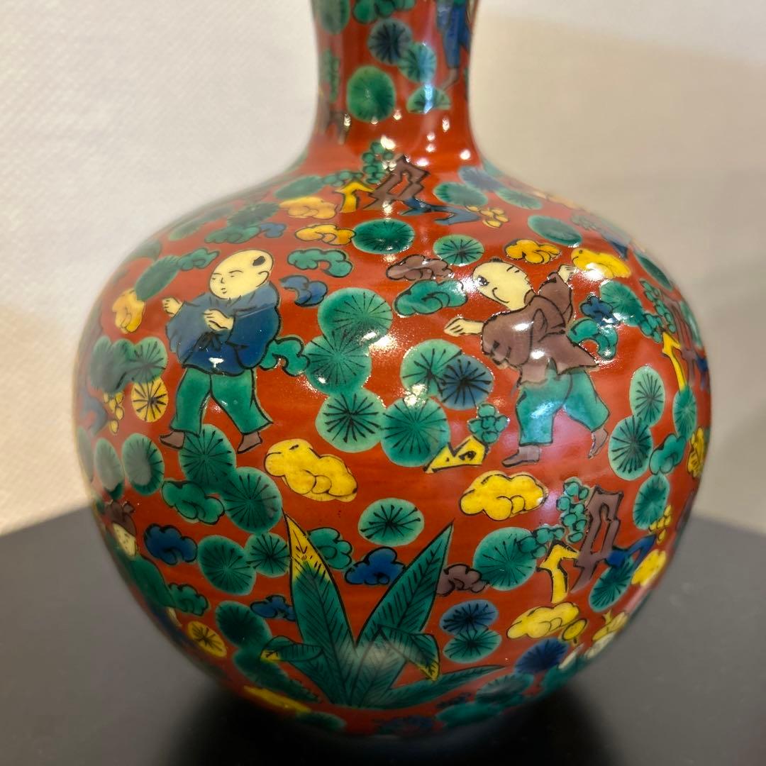 九谷焼き　木米　瓢箪　花瓶　花器　工芸品