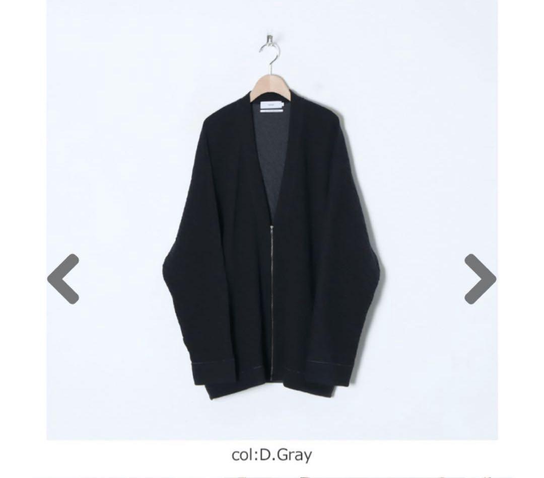 Graphpaper グラフペーパー ダブルフェイスジャージーカーディガン