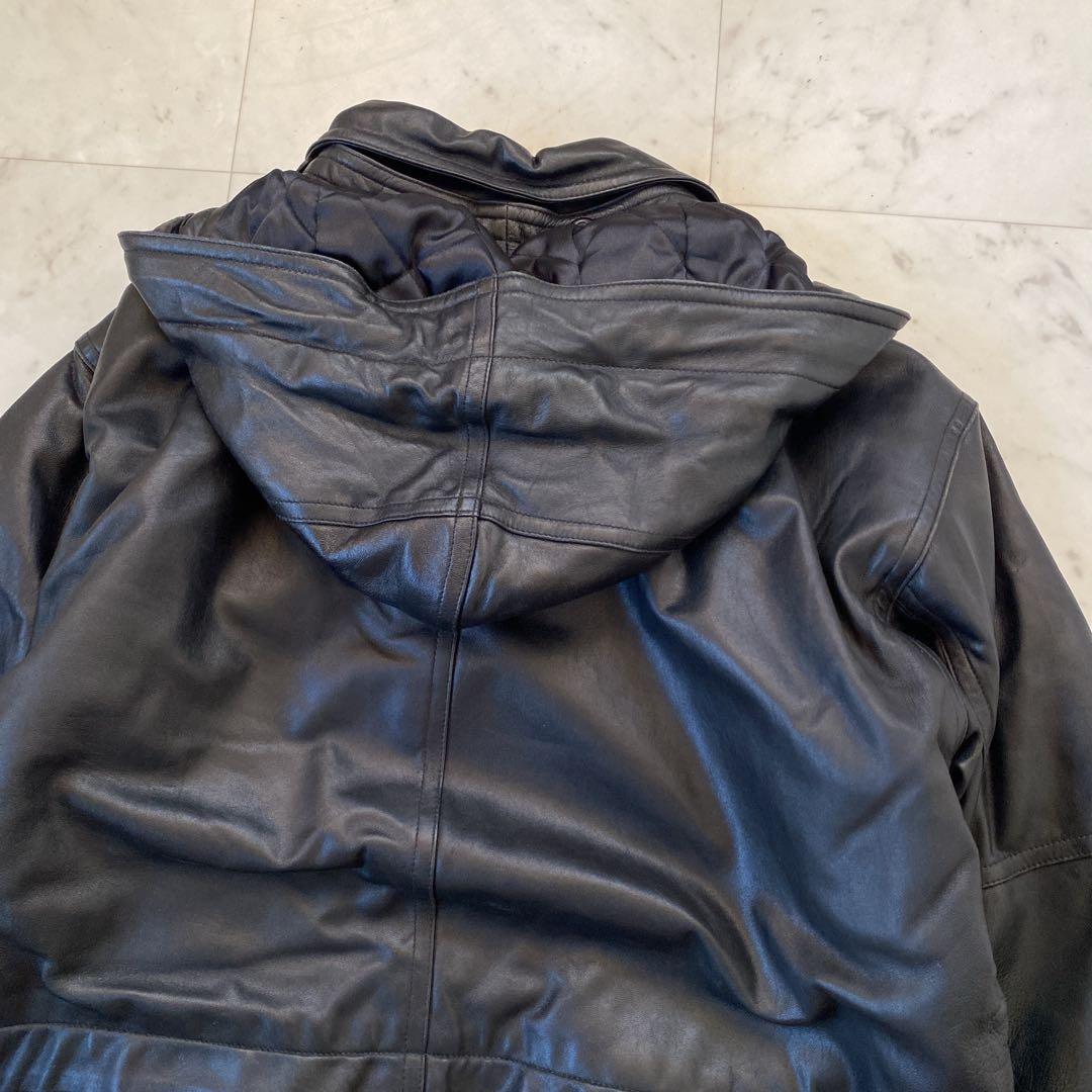 ハイスポーティングギア イッセイミヤケ 羊革 2wayブルゾン レザー 古着