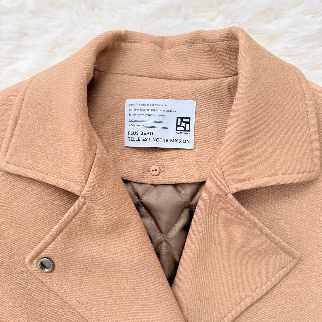 美品✨PASSIONE パシオーネ ライナー付き ロングコート ベージュ
