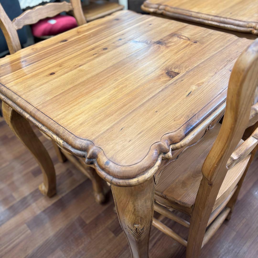 3点セット 正方形 モンサンミッシェル　ダイニングテーブル