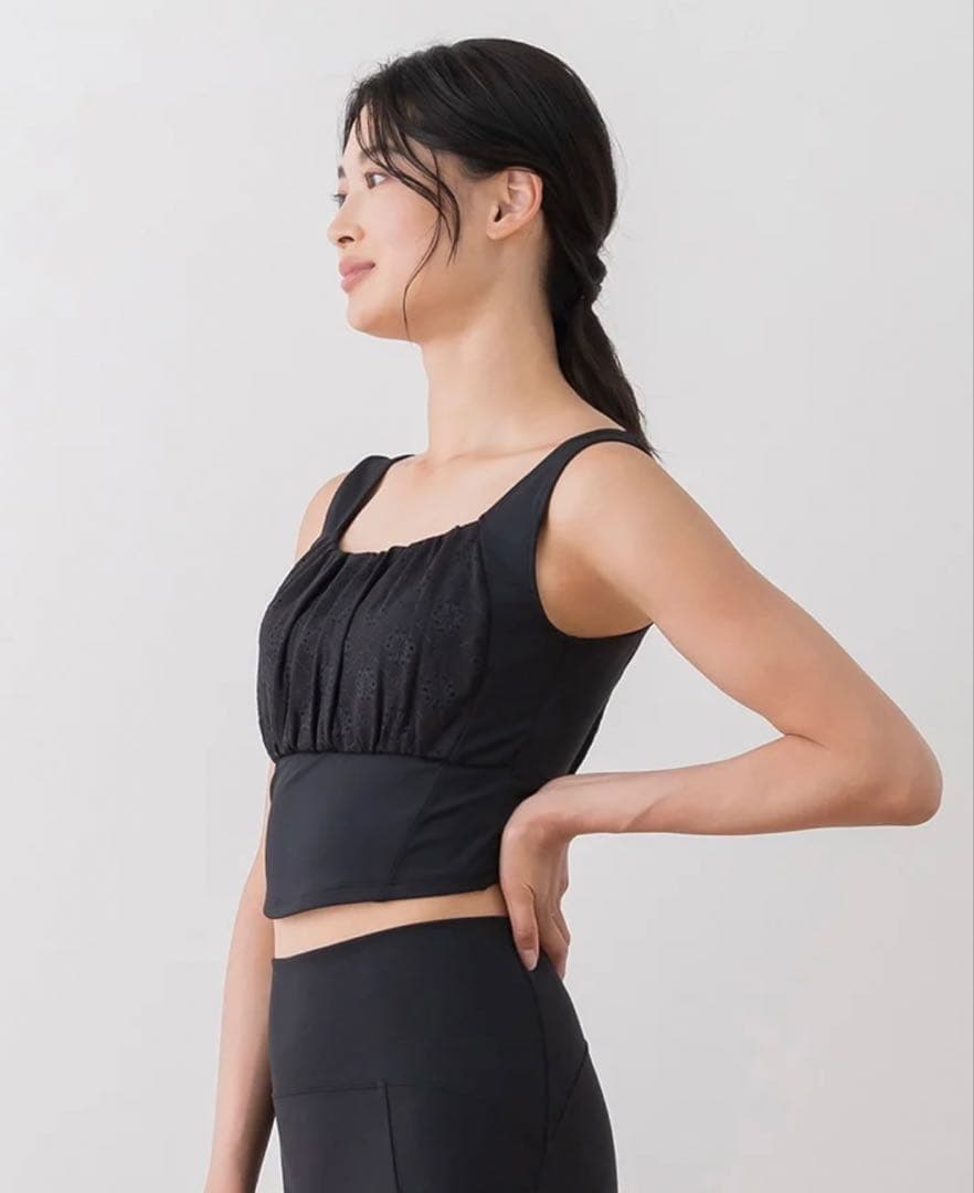 【SUKALA 】フラワーレースブラトップ　M size