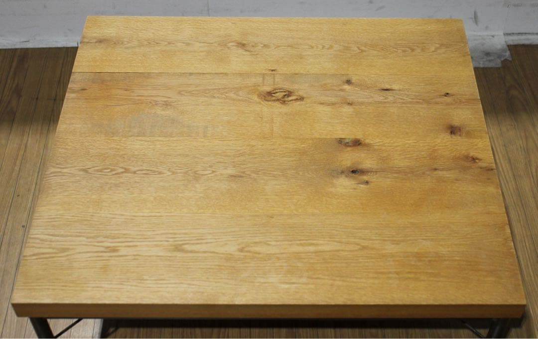 トラックファニチャー オーク アイアンレッグ ローテーブル