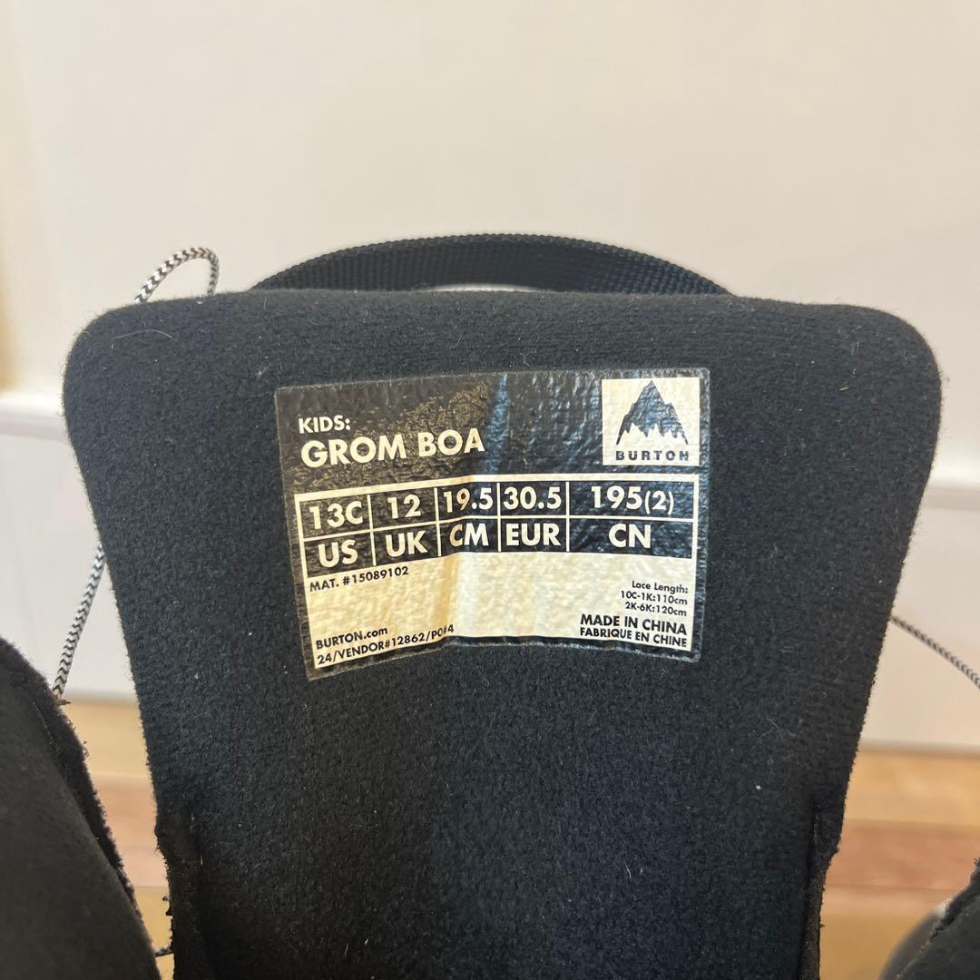 Burton 子ども用スノーボードブーツ 19.5cm