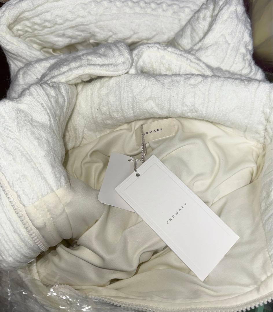 ジャケット・アウター andmary mary quilting knit shape jacket