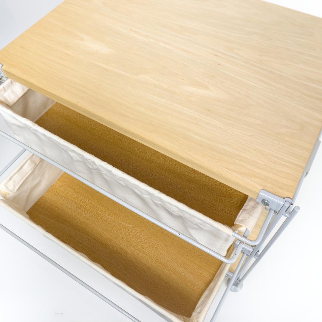 MUJI 無印良品 スチールユニットシェルフ ミニ 帆布バスケット付き 家具
