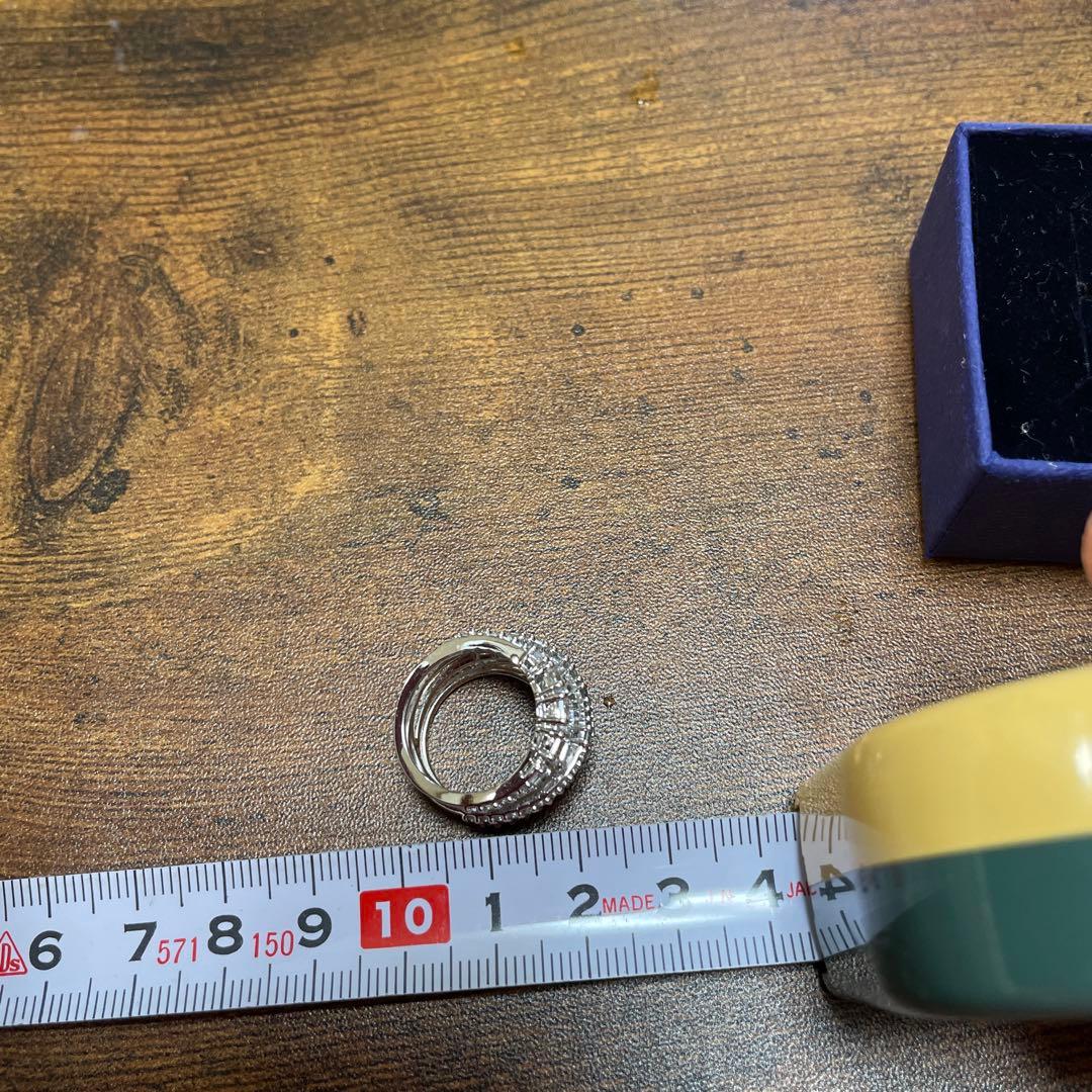 Swarovski シルバー 重ねリング