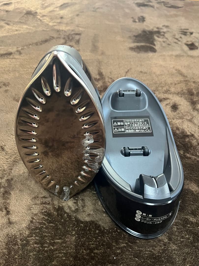 【送料込】パナソニックコードレススチームWヘッドアイロンNI-WL706-H