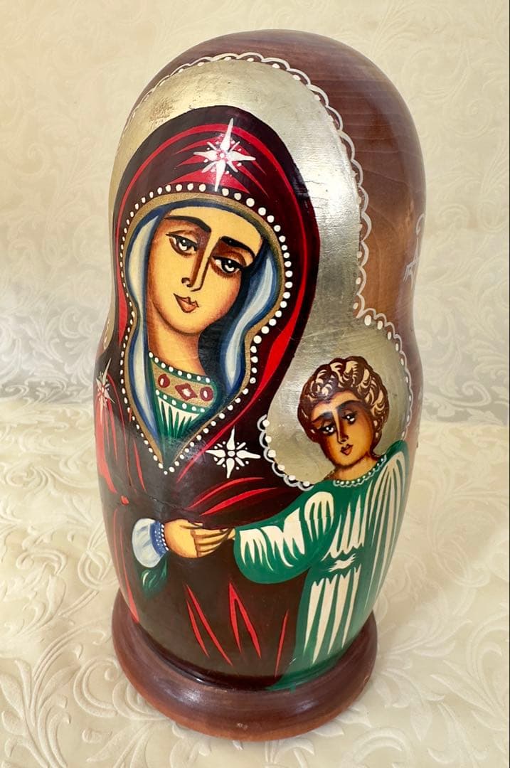 聖母子・聖人マトリョーシカ　10体　新品未使用　入手困難　稀少品　急遽値下げ！