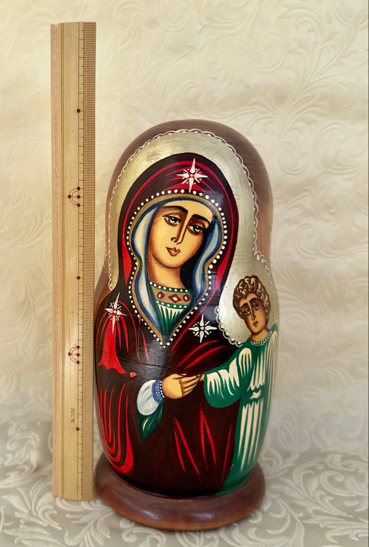 聖母子・聖人マトリョーシカ　10体　新品未使用　入手困難　稀少品　急遽値下げ！