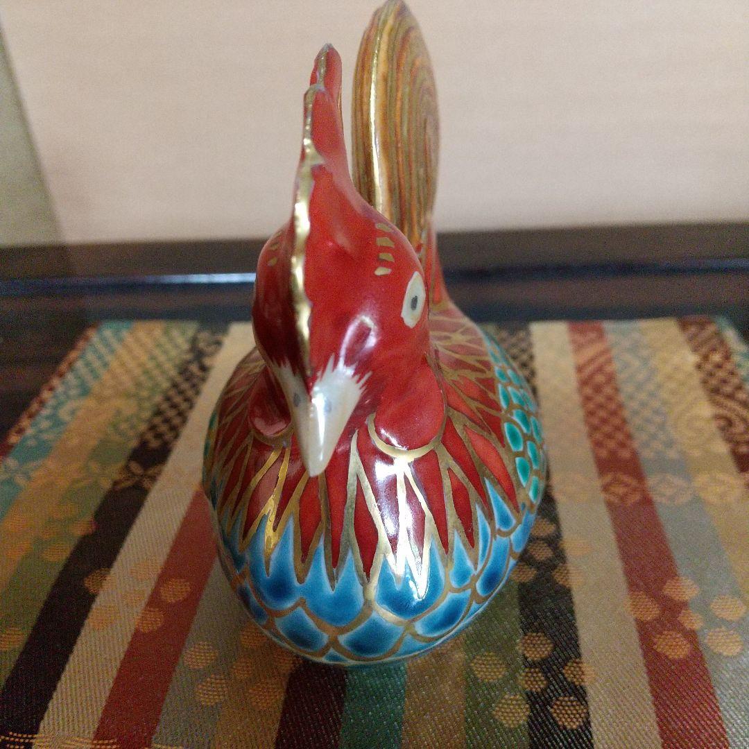 ５世乾山 仁清写 色絵 鶏香合