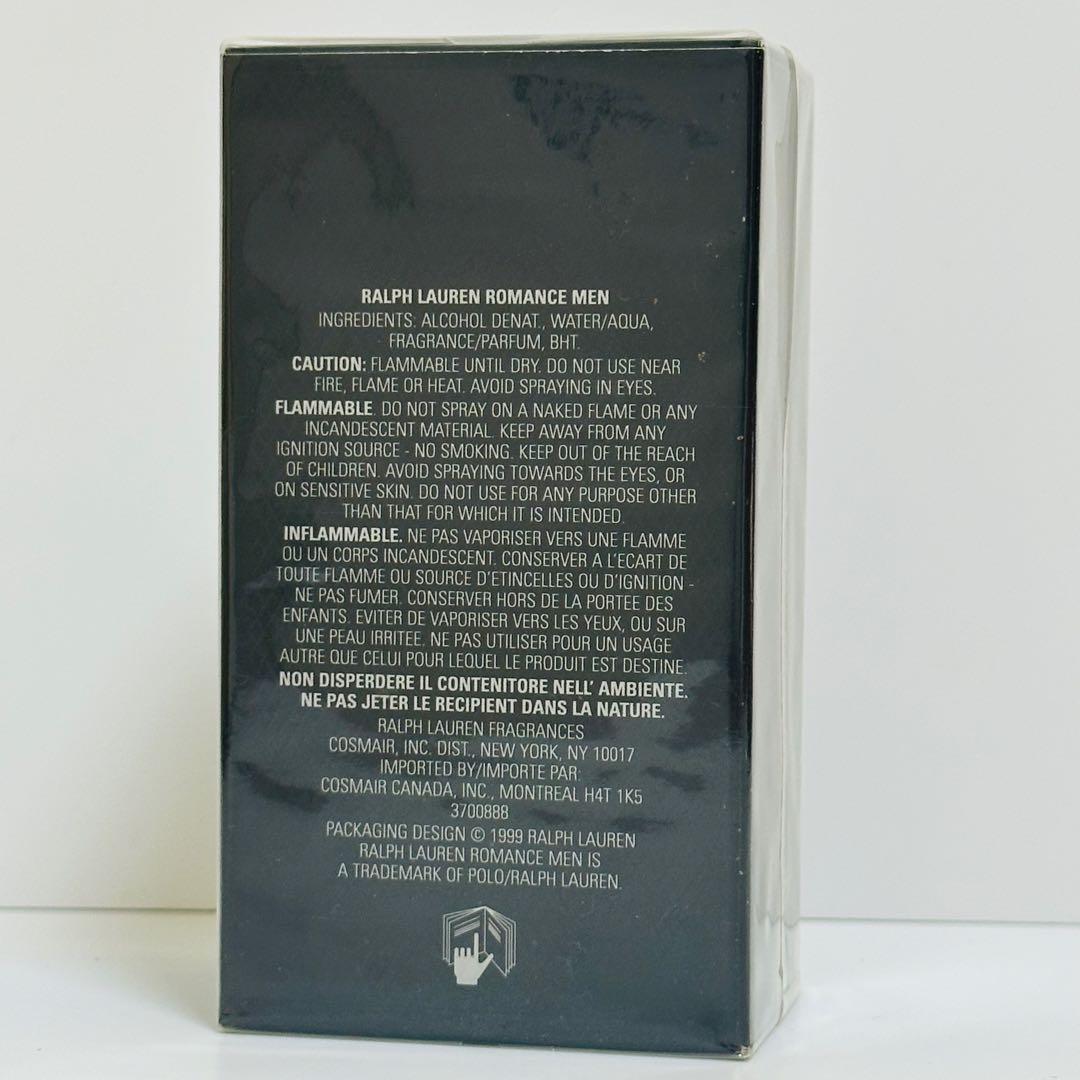 新品未開封　ラルフローレン　ロマンス　メン　オードトワレ　香水　100ml